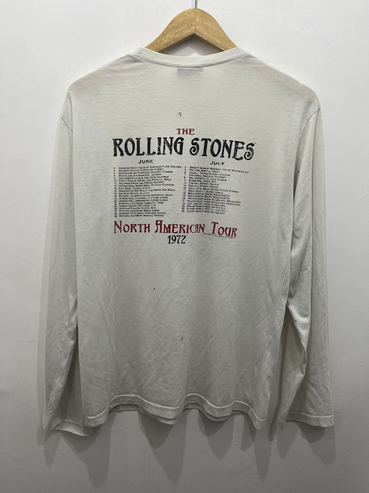 Band Tees The Rolling Stone Vintage ©️ 2005 1972 US Tour Long Sleeve Size US L / EU 52-54 / 3 - 13 Thumbnail