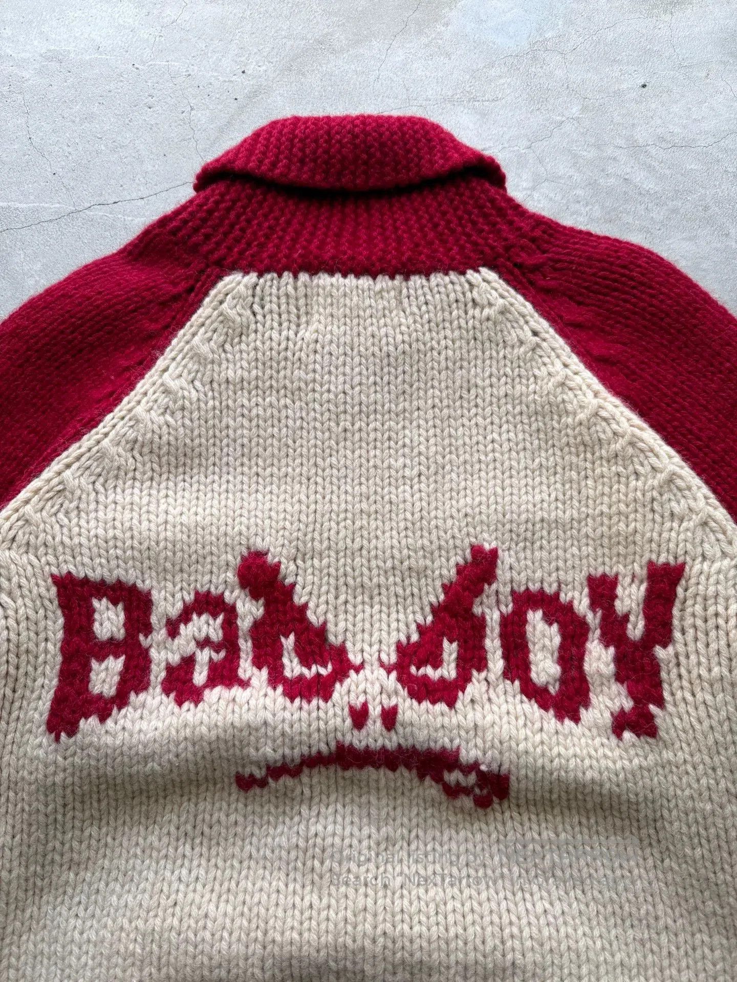 Vintage Vintage 90s BadBoy Wool Cardigan. Size US L / EU 52-54 / 3 - 6 Thumbnail