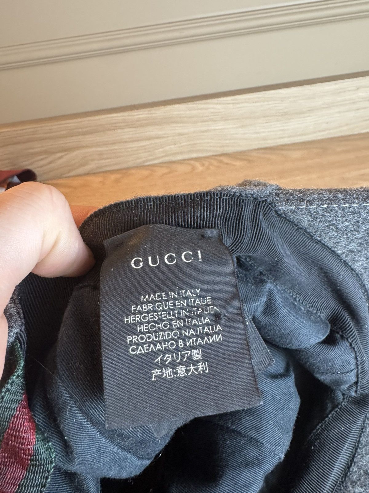 Gucci Authentic GUCCI Grey Wool Baseball Hats size M/58 Size ONE SIZE - 5 Thumbnail