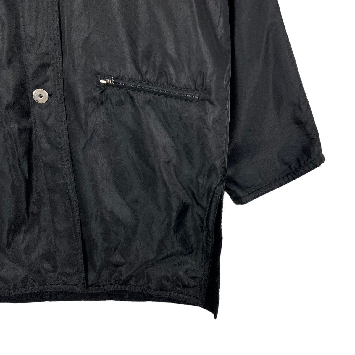 Other 🔥 MARELLA SHADOW BLACK LONG COAT JACKET MADE IN ITALY Size US M / EU 48-50 / 2 - 6 Thumbnail