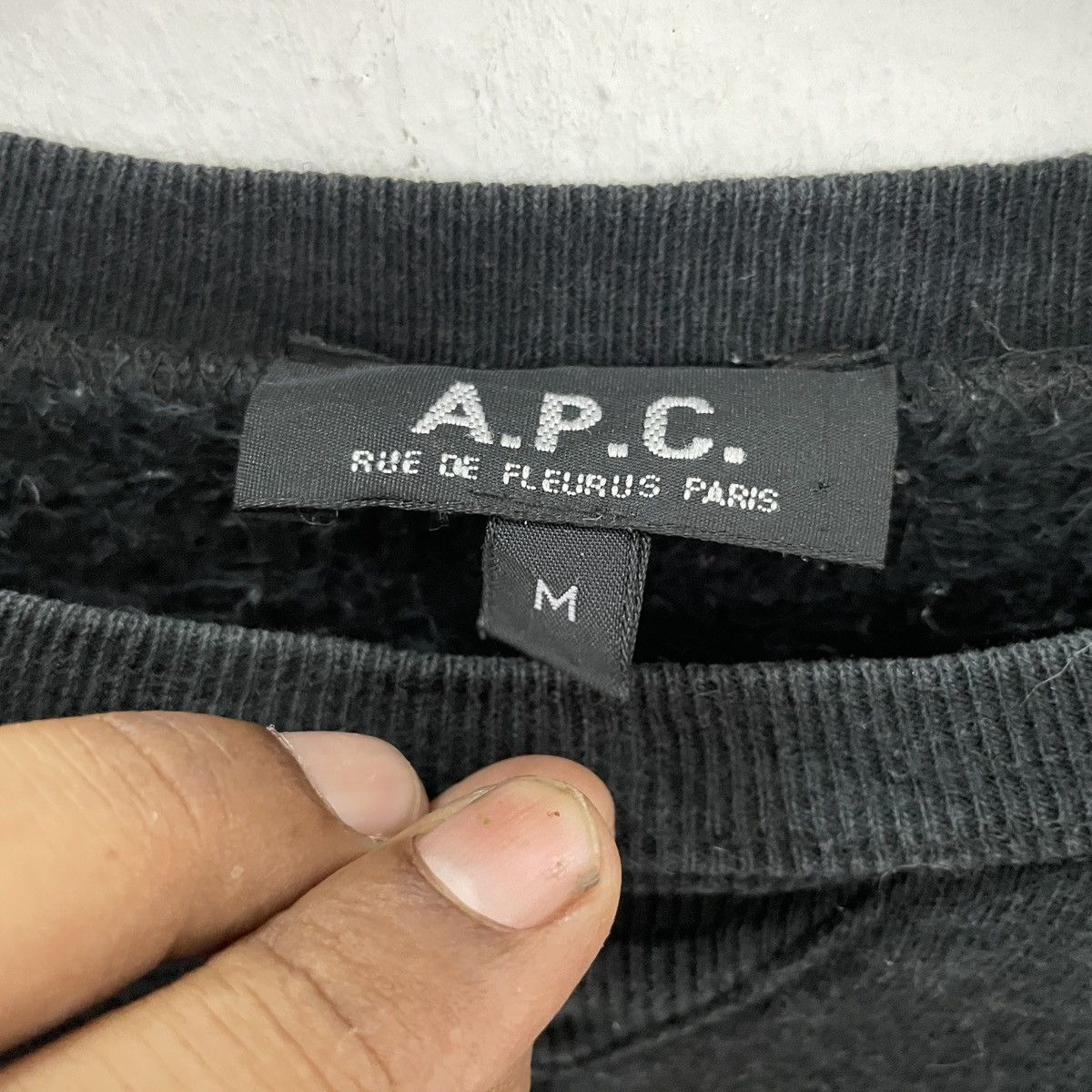 A.P.C. Vintage A.P.C Crewneck Plain Sweatshirt Size L / US 10 / IT 46 - 5 Thumbnail