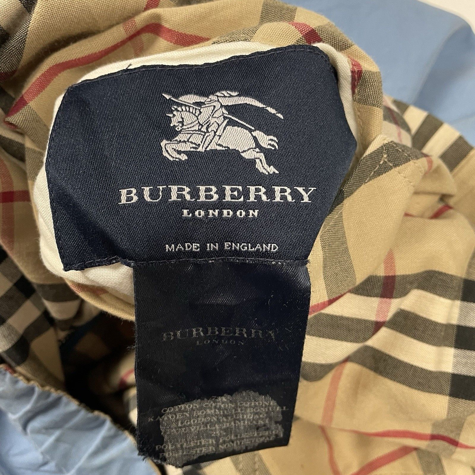 Burberry Vintage Burberry Jacket Nova Check Reversible Beige Blue Size US L / EU 52-54 / 3 - 11 Thumbnail