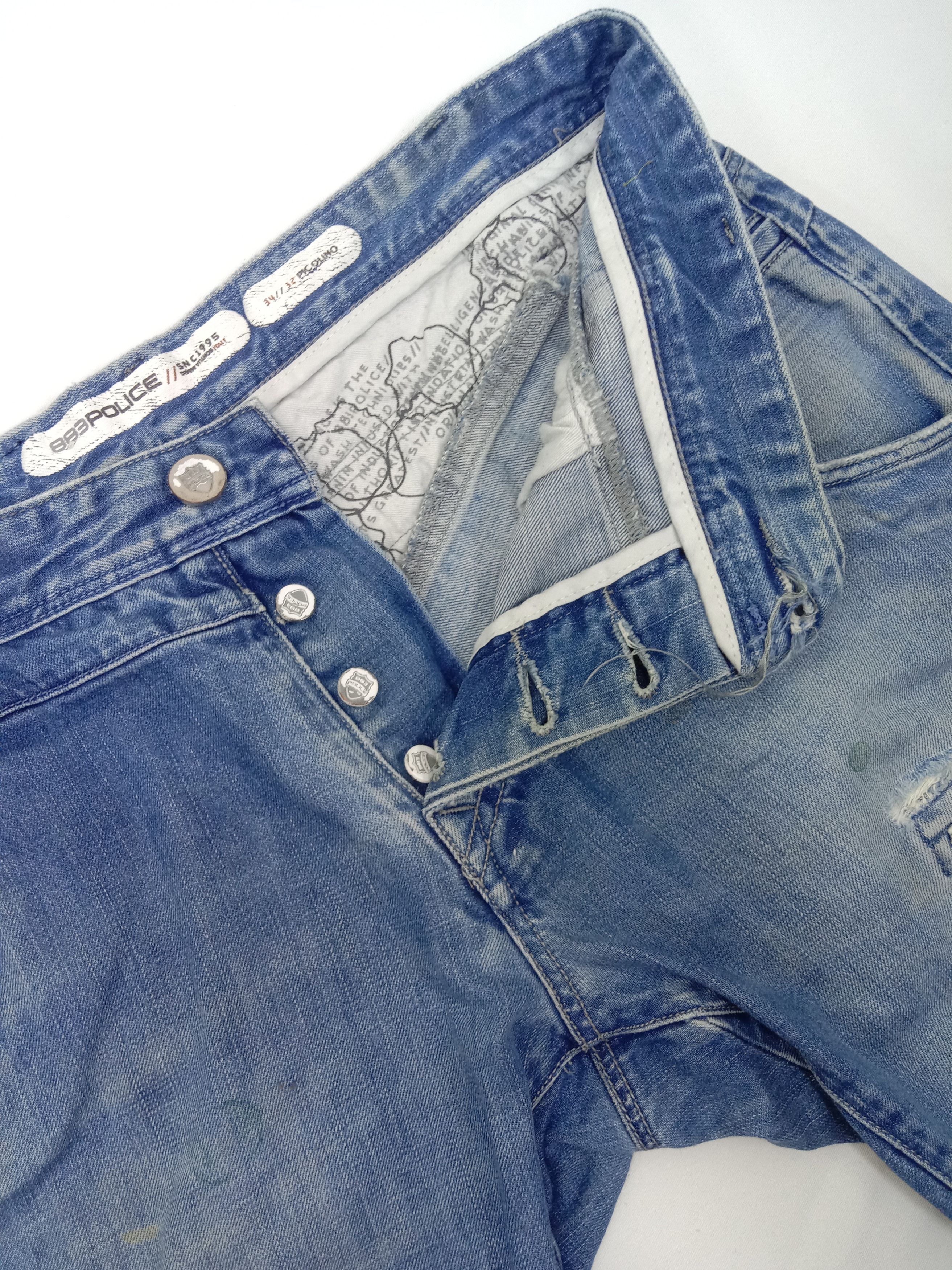 Japanese Brand Vintage Police Multi Pocket Blue Wash Jeans Size US 34 / EU 50 - 9 Thumbnail