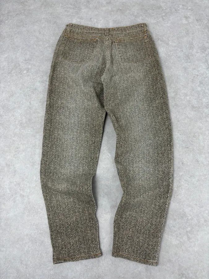 Roberto Cavalli 1990s Roberto Cavalli Zigzag Beige Pants Size US 32 / EU 48 - 6 Thumbnail