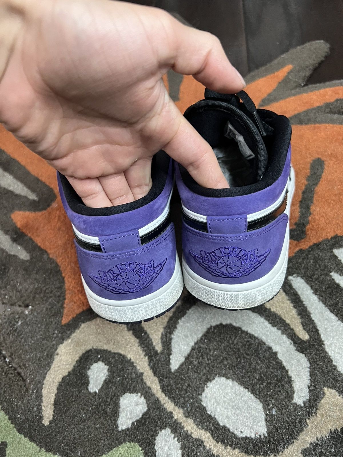 Jordan Brand × Nike Jordan 1 Low Court Purple Size US 8 / EU 41 - 4 Thumbnail
