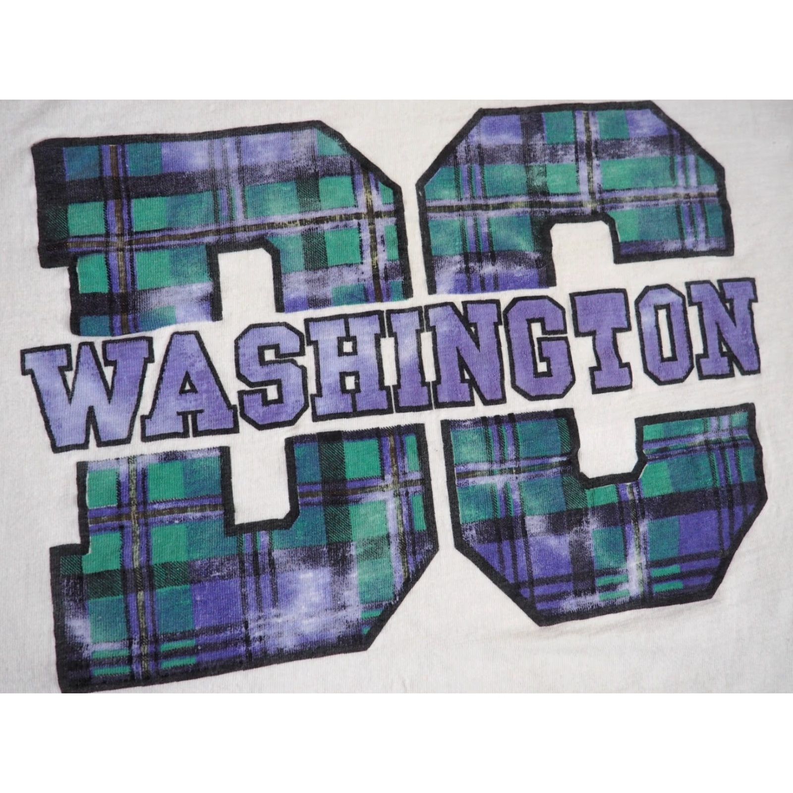 Vintage VINTAGE Washington DC USA Capital Tourist Travel Plaid White Tee T-Shirt L Unisex 1990s Graphic Cotton Short Sleeve Size US L / EU 52-54 / 3 - 4 Thumbnail