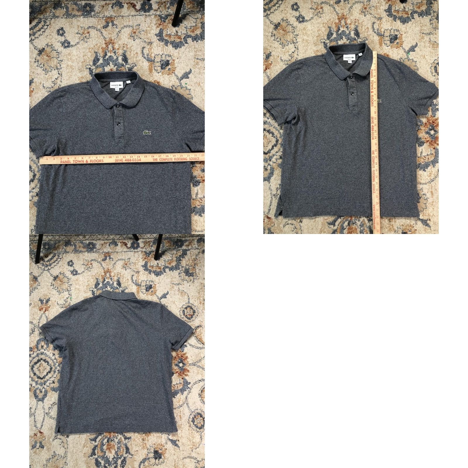 Lacoste Lacoste Polo Shirt Mens XL Gray Solid Slim Fit Short Sleeve Casual Polo Shirt Mens XL Gray Solid Slim Fit Short Sleeve Casual Size US XL / EU 56 / 4 - 8 Thumbnail