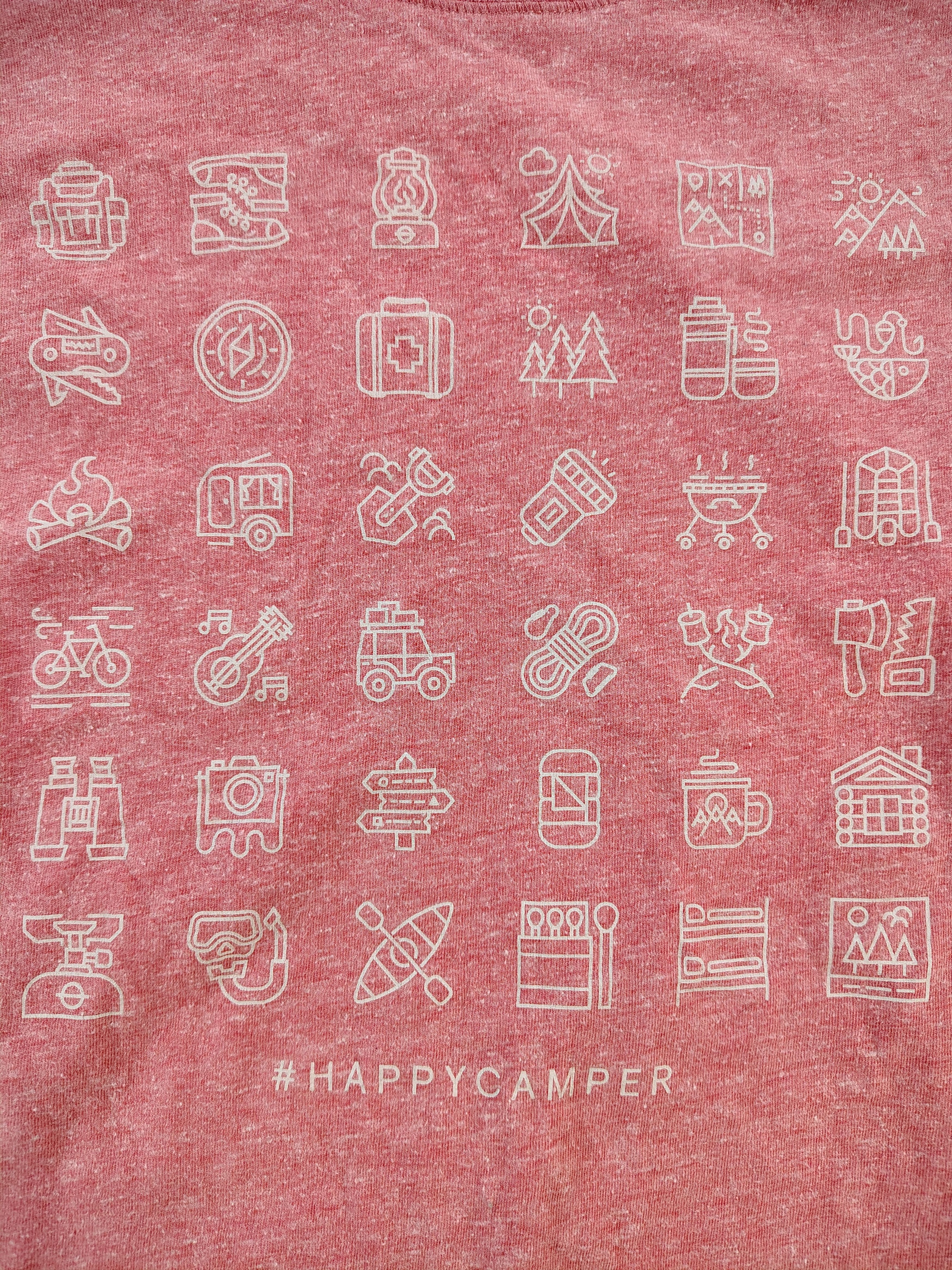 St. Johns Bay Women's Pink XL St. Johns Bay Active #Happy Camper T-Shirt Size XL / US 12-14 / IT 48-50 - 2 Thumbnail