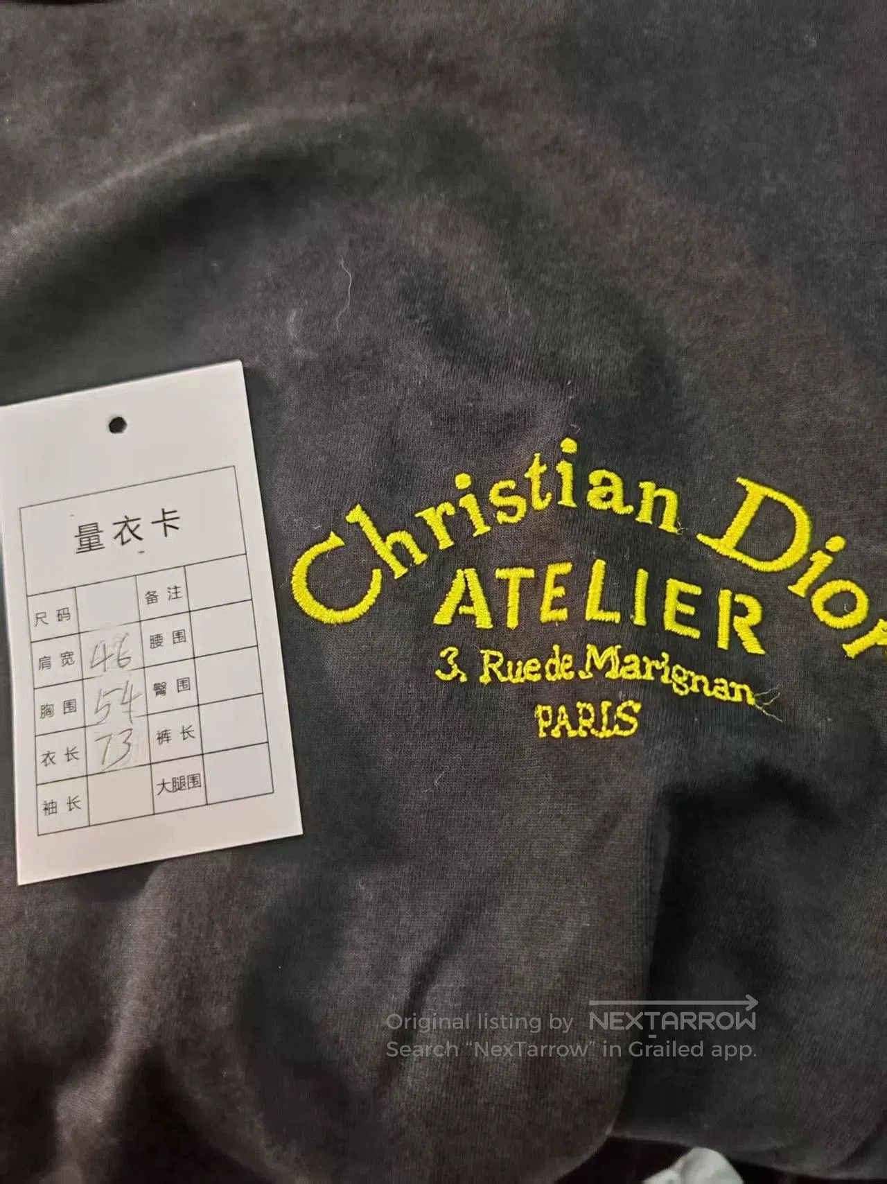 Dior Dior Embroidered Logo Short Sleeve T-Shirt. Size US M / EU 48-50 / 2 - 4 Thumbnail