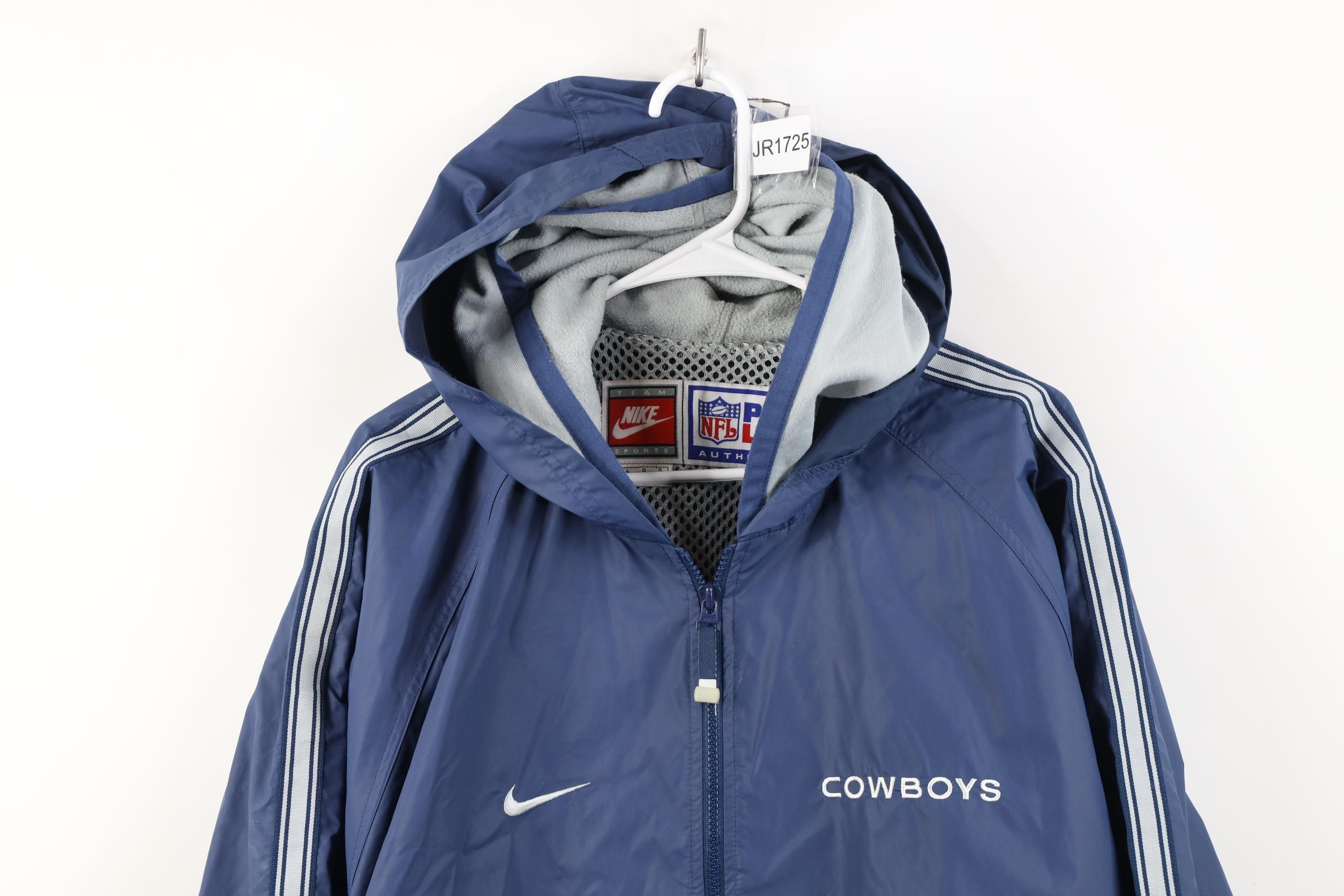 Nike Vintage 90s Nike Pro Line Cowboys Hooded Rain Jacket Size US L / EU 52-54 / 3 - 2 Thumbnail