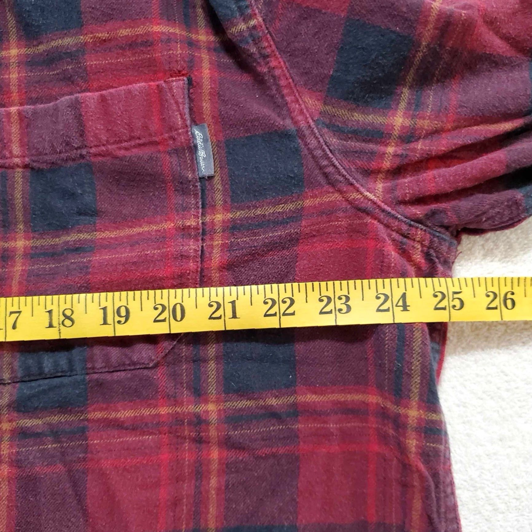 Eddie Bauer Eddie Bauer Big 2X Mens Button-Up Buffalo Plaid Shirt Grunge Distress Flaw Mark Multicolor Long Sleeve Size US XXL / EU 58 / 5 - 6 Thumbnail