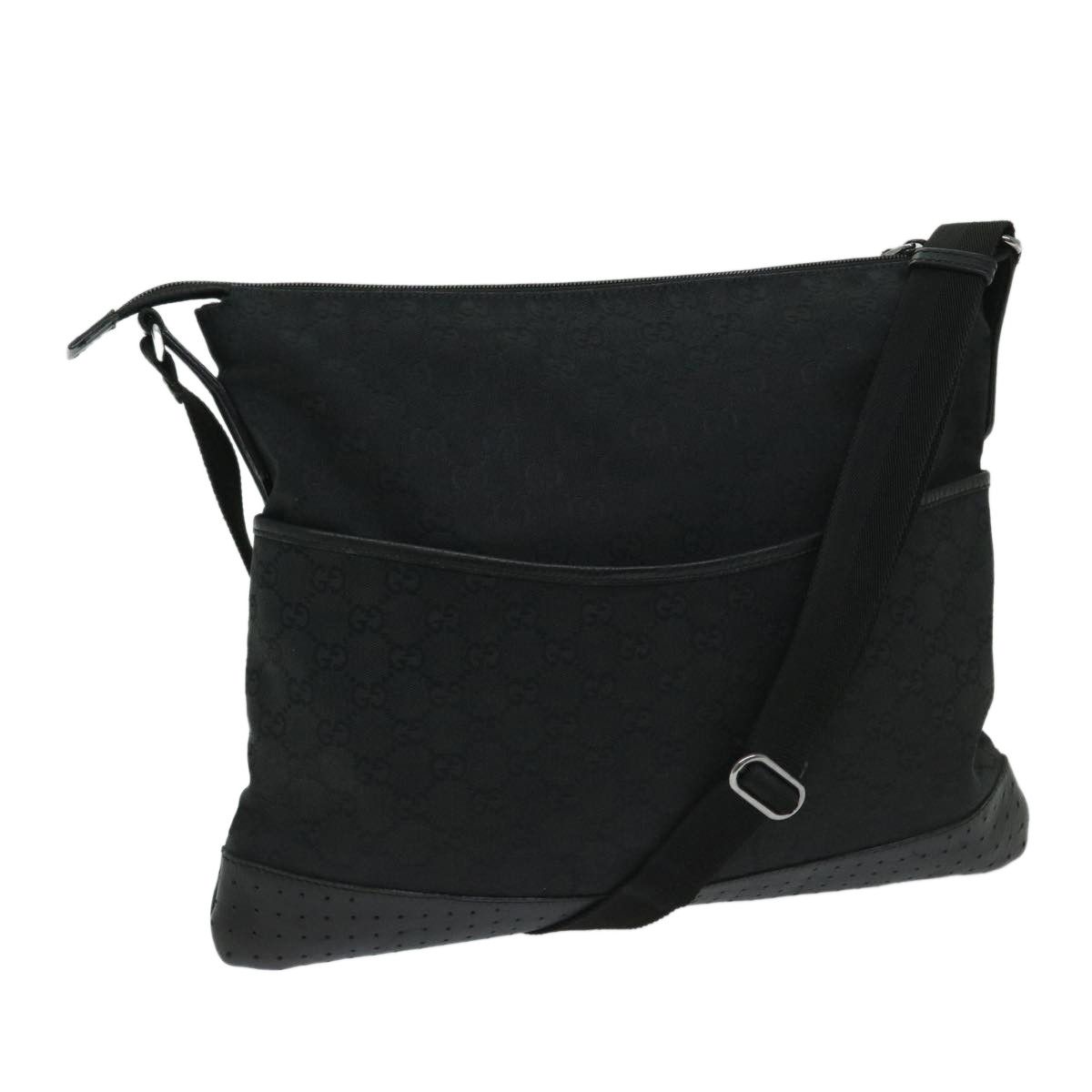 Gucci Gg Canvas Black Canvas Shoulder Bag (Pre-Owned) Size ONE SIZE - 1 Thumbnail