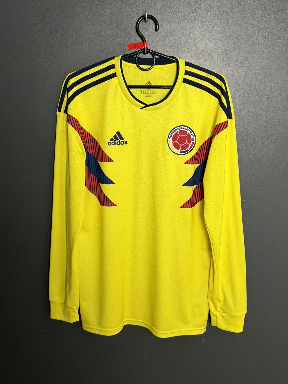 Adidas Colombia 18/19 Home Football Soccer Long Sleeve Jersey Size US M / EU 48-50 / 2 - 1 Thumbnail