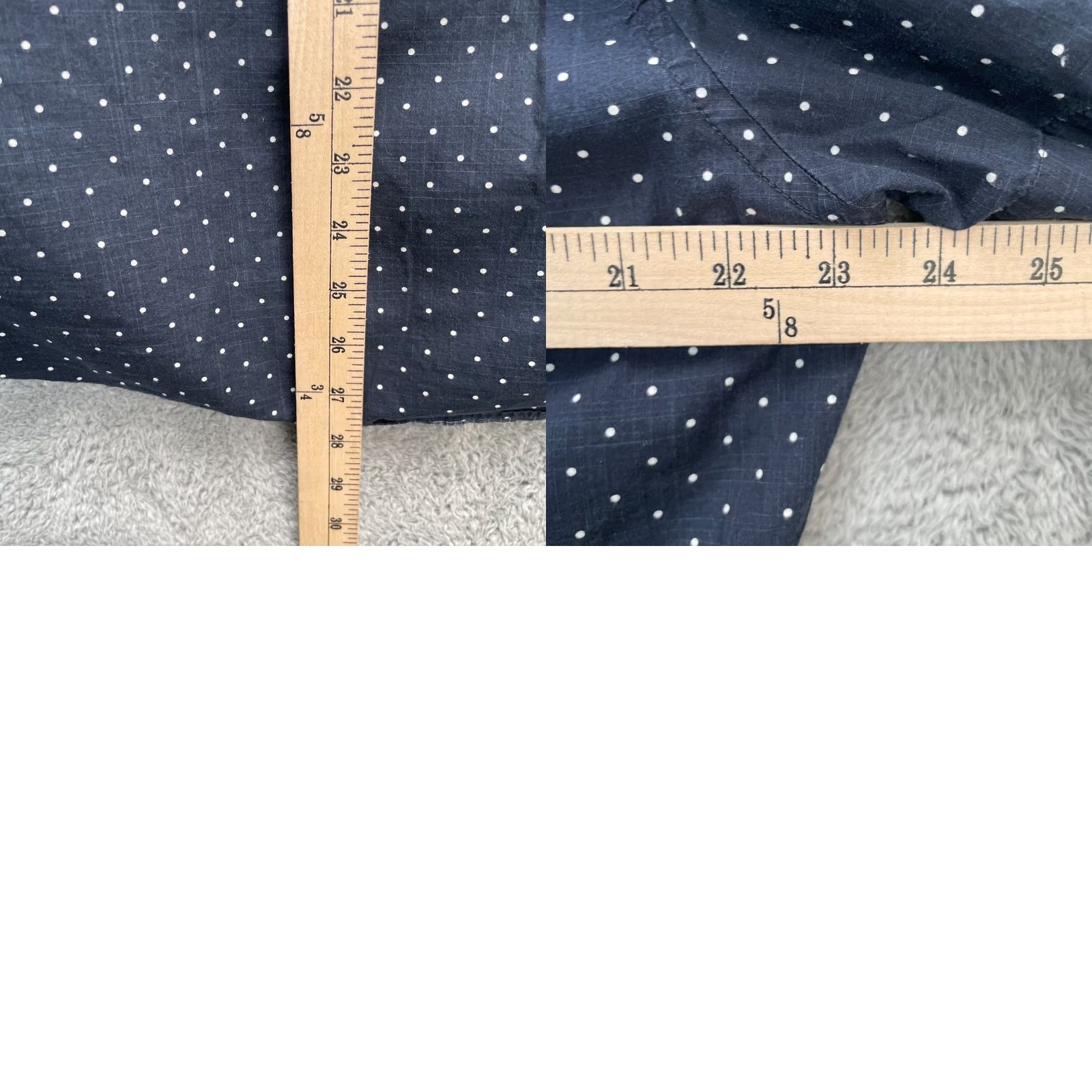 J.Crew J.CREW Shirt Mens Large Blue Polka Dot Organic Cotton Classic Fit Button-Down Size US L / EU 52-54 / 3 - 8 Thumbnail