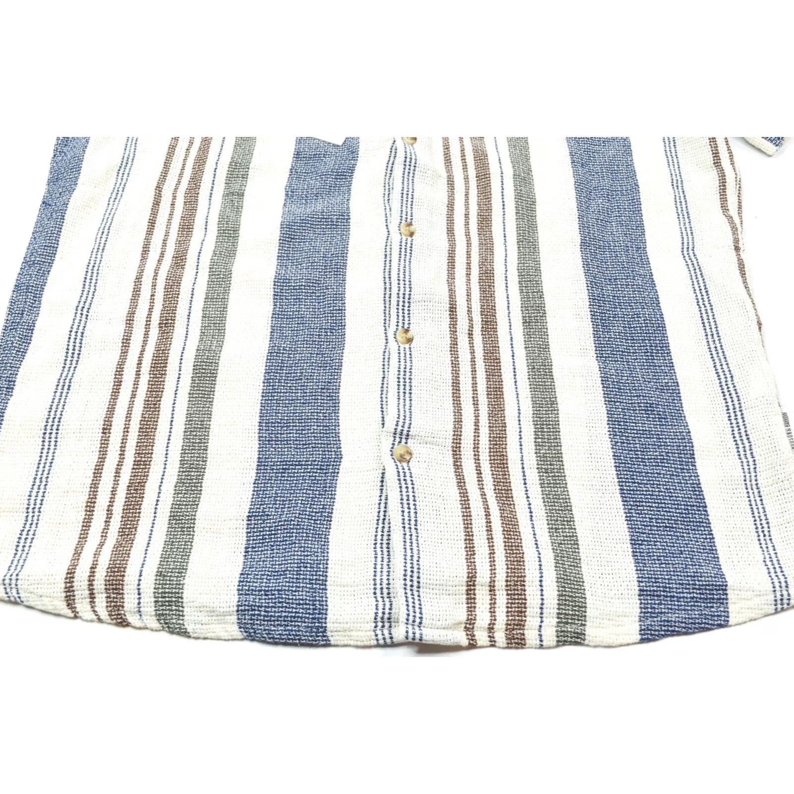 Hudson Hudson & Barrow Wovens Shirt Mens Large Cotton Button-Up Slim Fit Short Sleeve Size US L / EU 52-54 / 3 - 5 Thumbnail