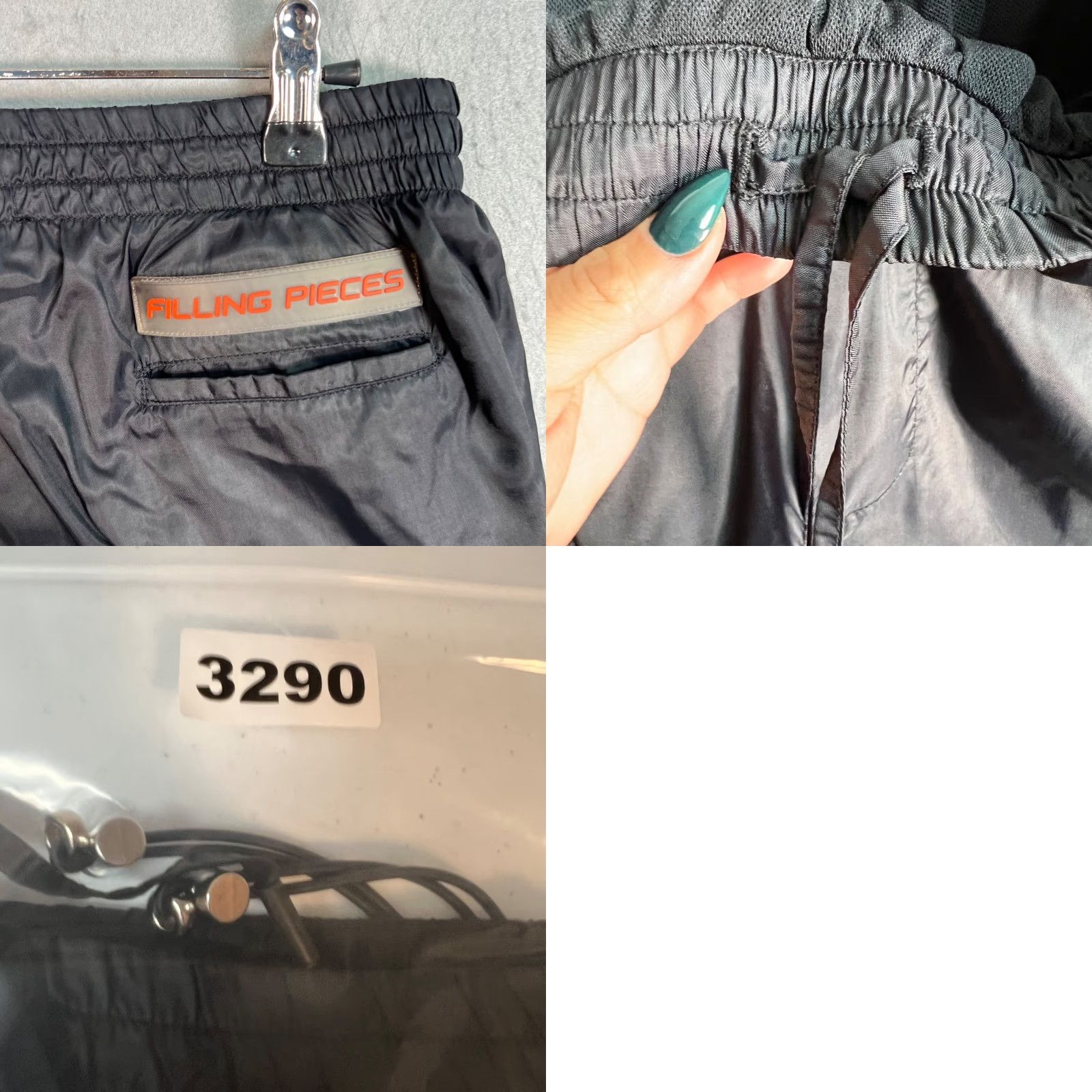 Filling Pieces Filling Pieces Mens Size Small Black Nylon Jogger Pants Size US 28 / EU 44 - 9 Thumbnail