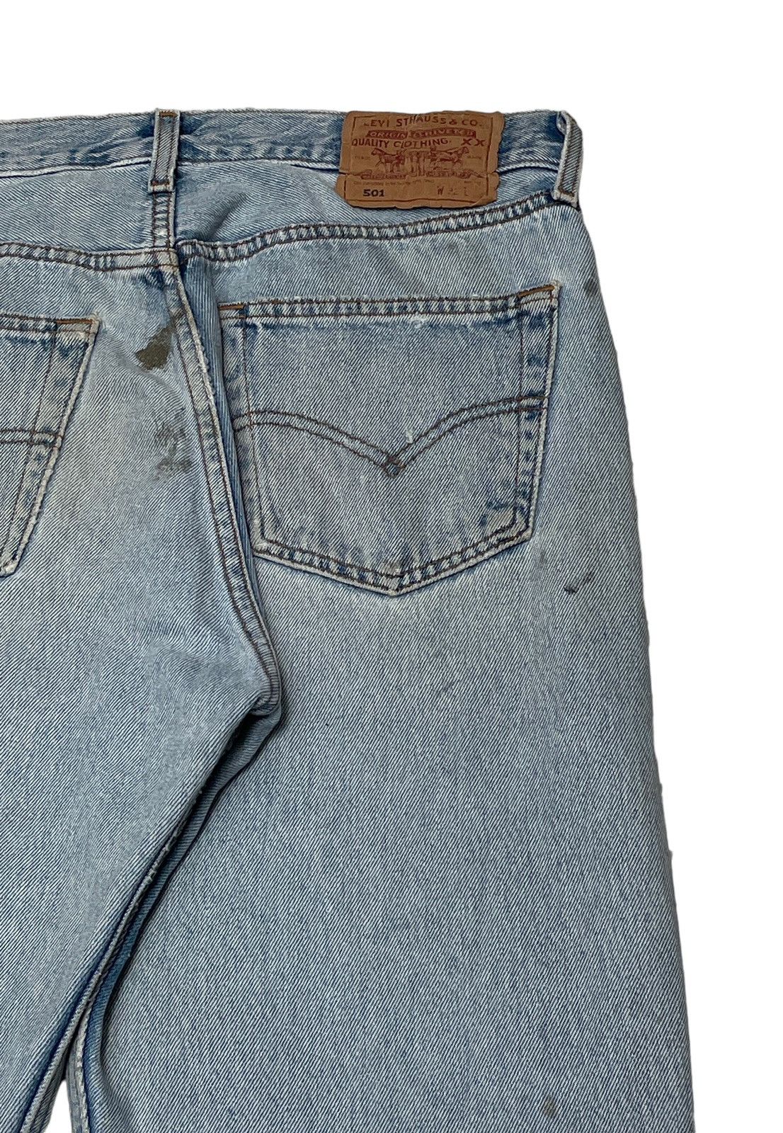 Levi's Vintage Brand Levi’s Made In Usa Patchwork Jeans 1990s Size US 30 / EU 46 - 9 Thumbnail