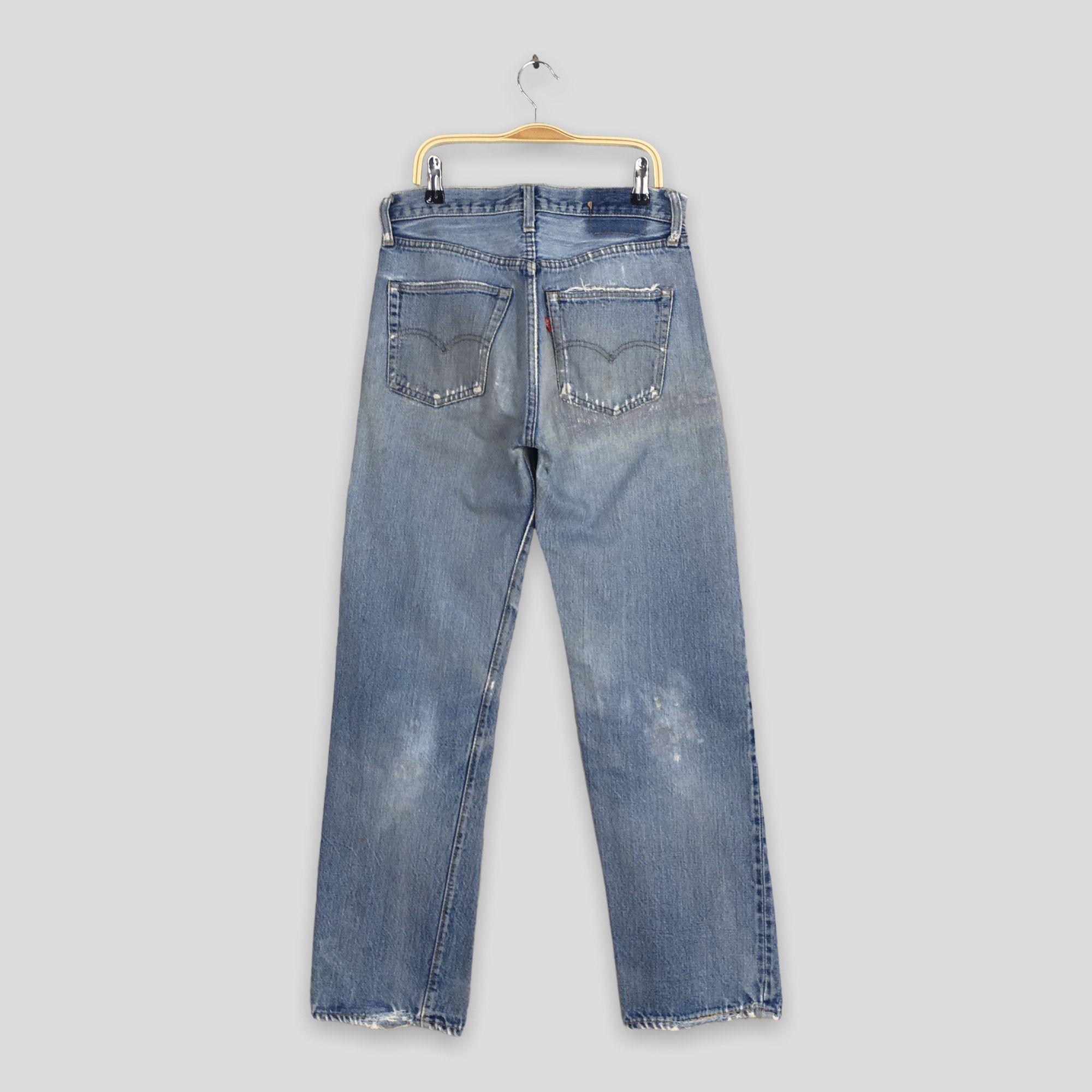 Levi's Size 27x30 Vintage 1970s Levi's 501 Selvedge Jeans S1924 Size 27" / US 4 / IT 40 - 9 Thumbnail