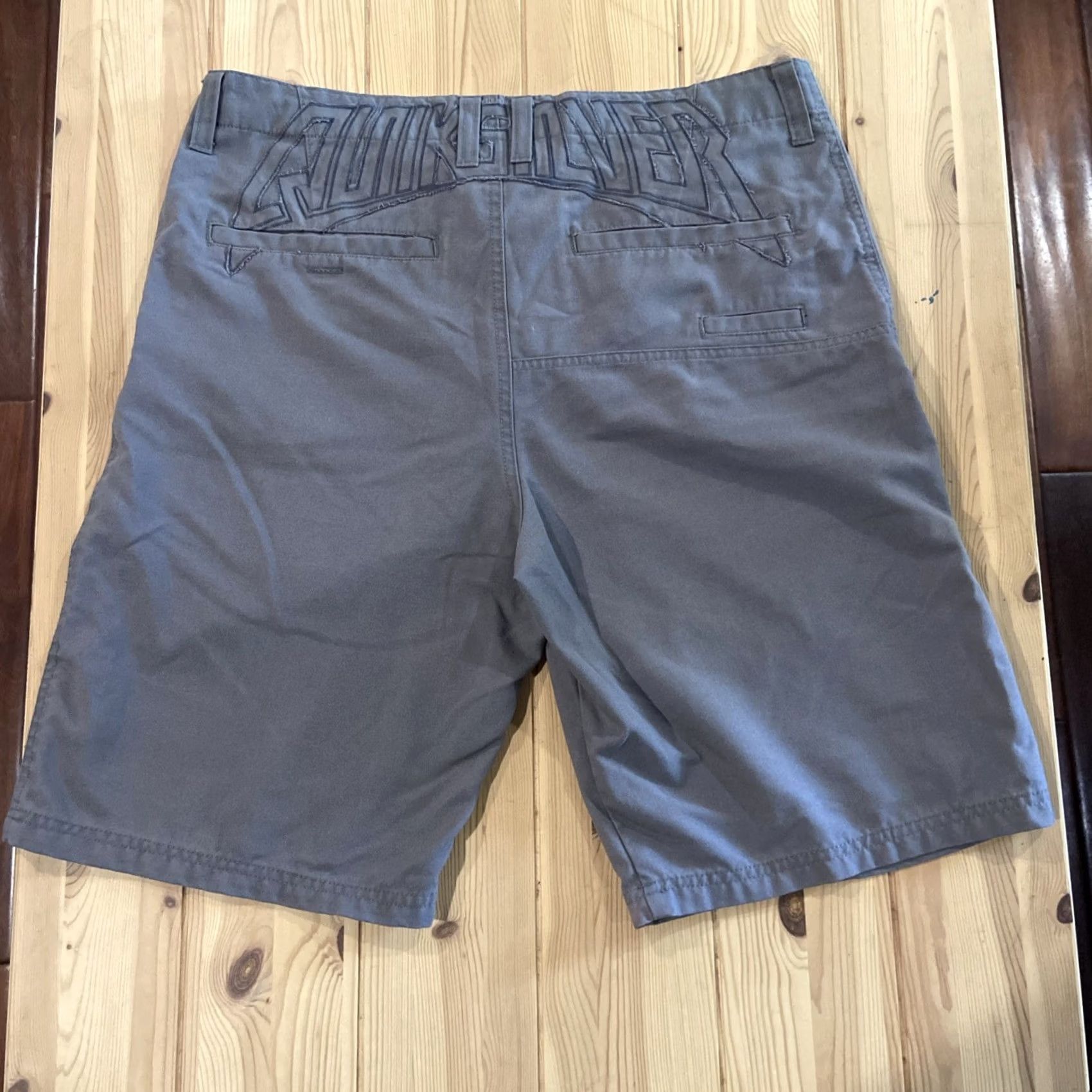 Quiksilver Quiksilver Shorts Mens 34 Chino Pockets Embroidered Beige Cotton Blend Lightweight Casual 10in Inseam Regular Size US 34 / EU 50 - 2 Thumbnail
