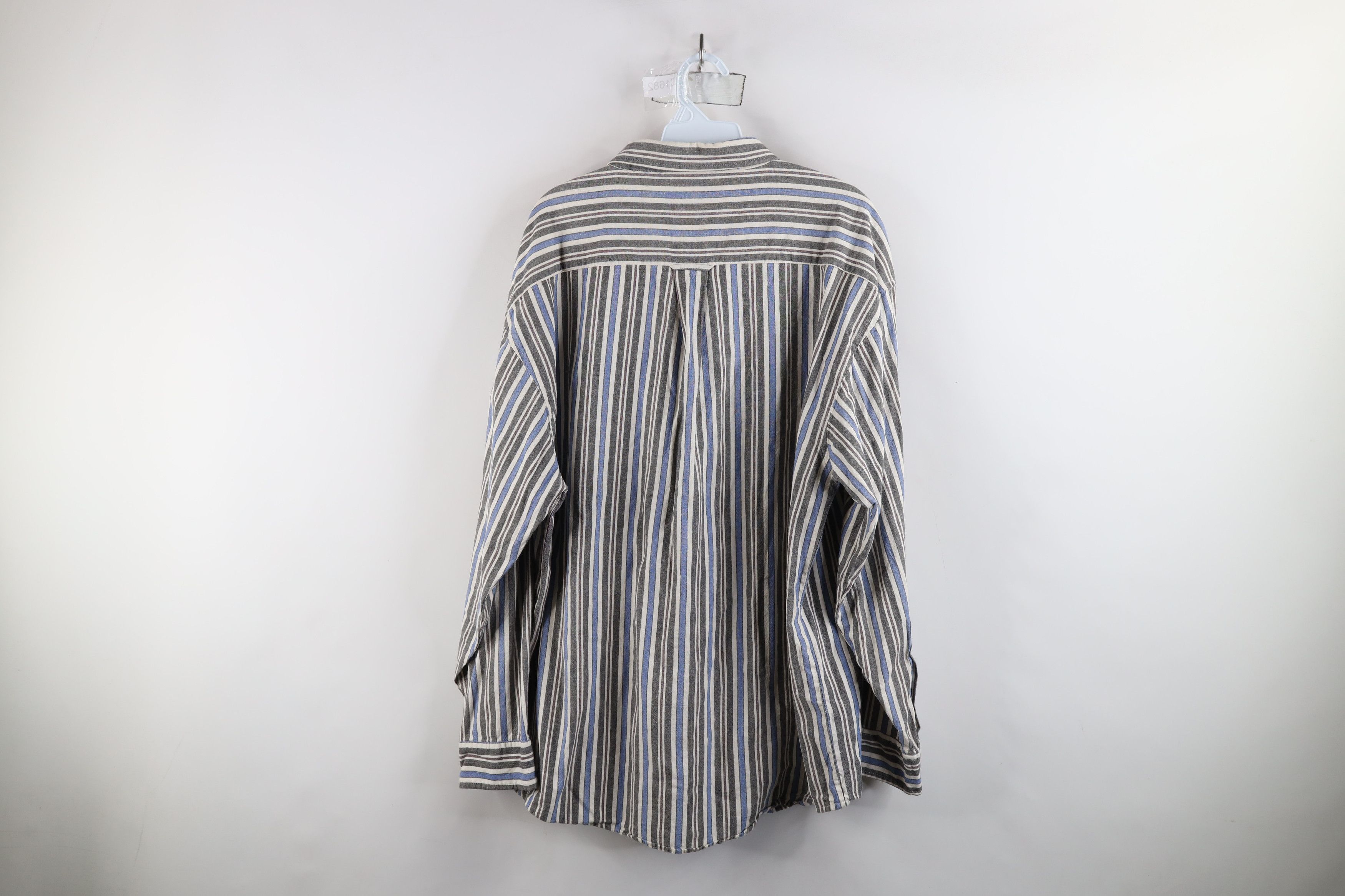 Vintage Vintage 90s Streetwear Striped Collared Button Down Shirt Size US XL / EU 56 / 4 - 9 Thumbnail
