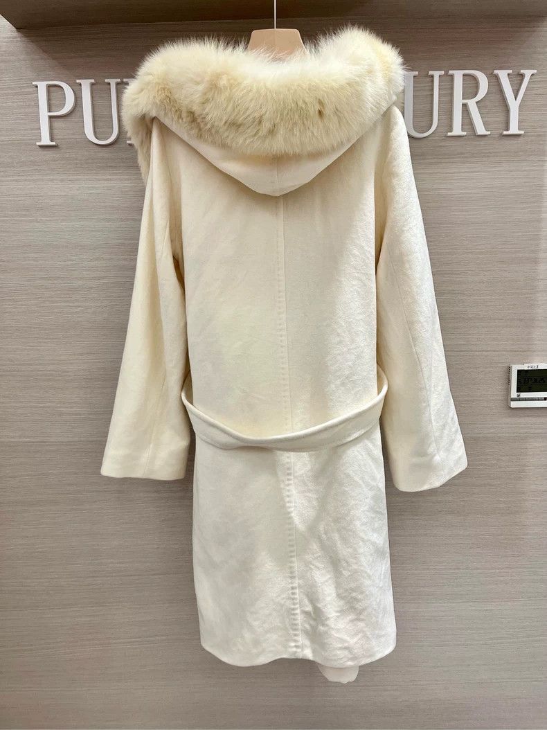 Max Mara Max Mara Fleece coat with fox collar Size M / US 6-8 / IT 42-44 - 2 Thumbnail