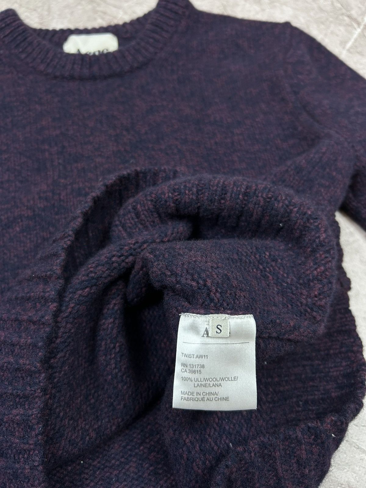 Acne Studios Acne Studios Wool Sweatshirt Size US S / EU 44-46 / 1 - 5 Thumbnail