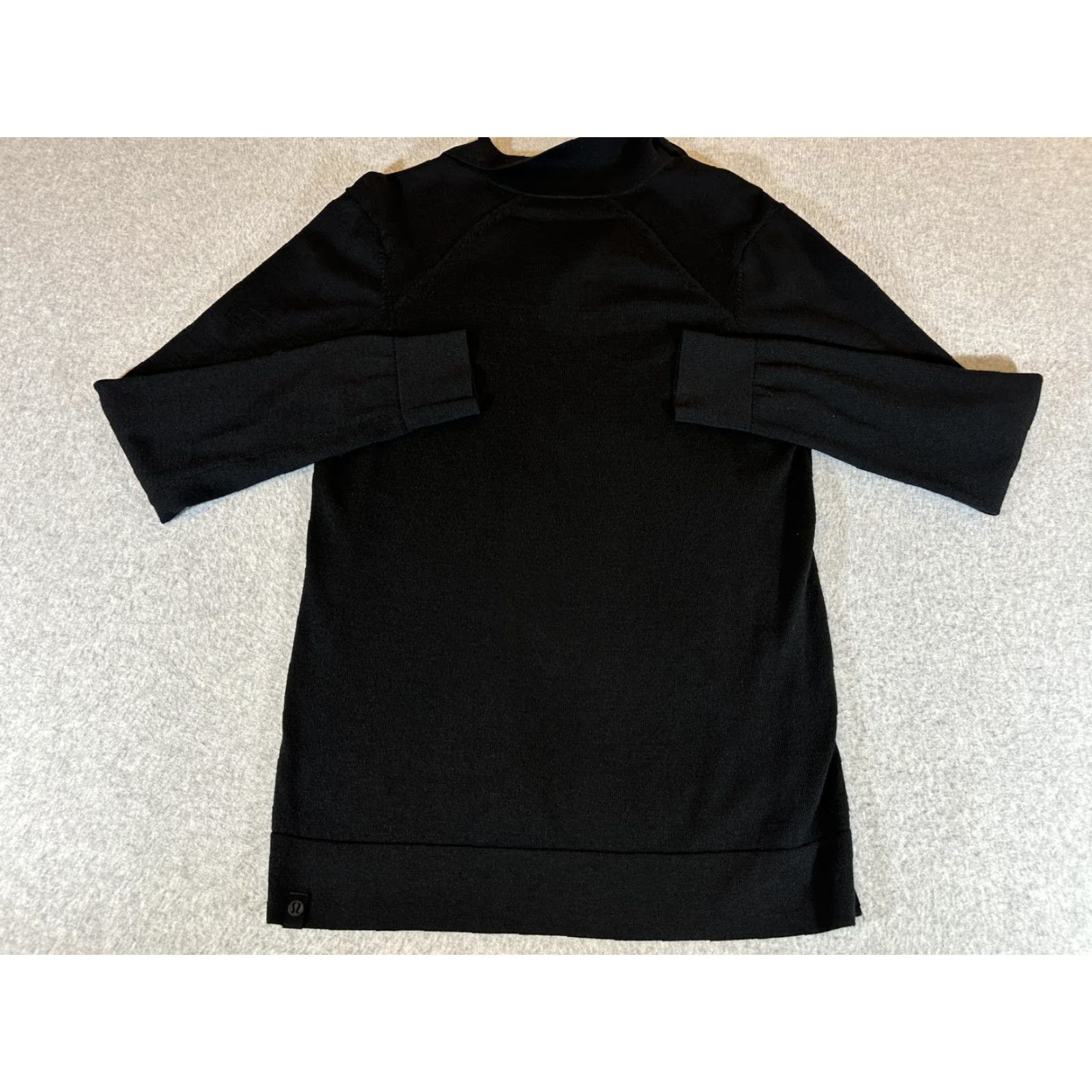 Lululemon Lululemon Sweater Womens Small Black 1/4 Zip Tunic Knit 3/4 Sleeve Top Stretch Size S / US 4 / IT 40 - 6 Thumbnail