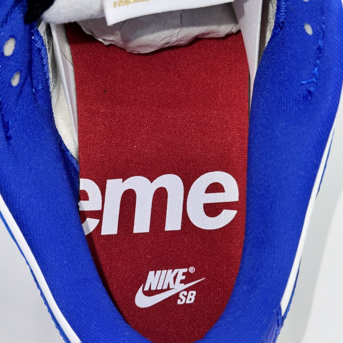Nike × Supreme NIKE SB DUNK LOW OG QS STARS HYPER ROYAL 2021 Size US 9.5 / EU 42-43 - 10 Thumbnail