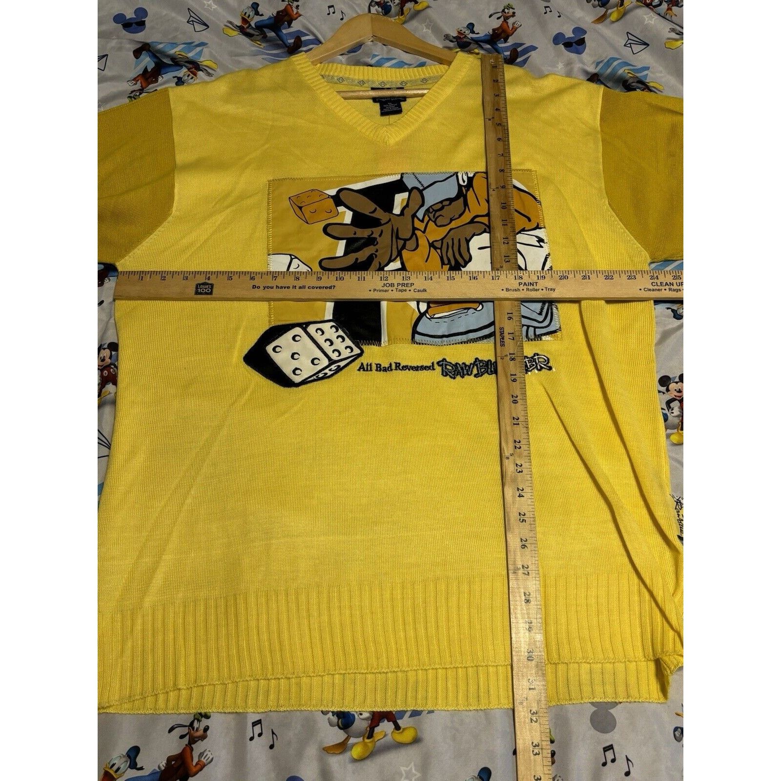 Other vintage raw blue yellow XL fat albert y2k rare sweater Sz XL Size US XL / EU 56 / 4 - 5 Thumbnail