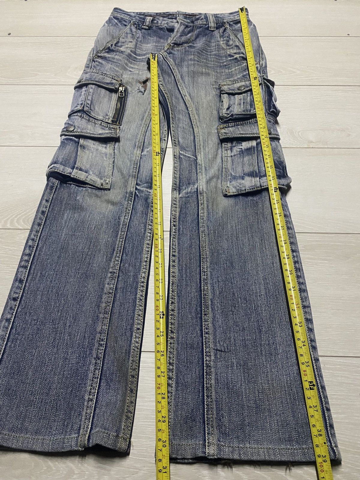 Nicole Club Japanese Nicole Club Tactical Multipocket Flare Jeans Size US 28 / EU 44 - 14 Thumbnail