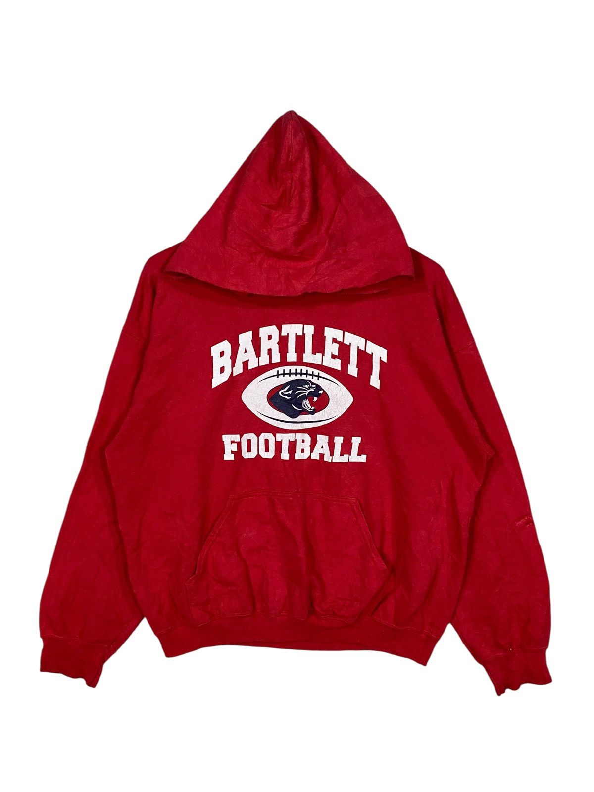 American Edition Vintage Y2K red bartlett high school football hoodie Size US L / EU 52-54 / 3 - 1 Thumbnail