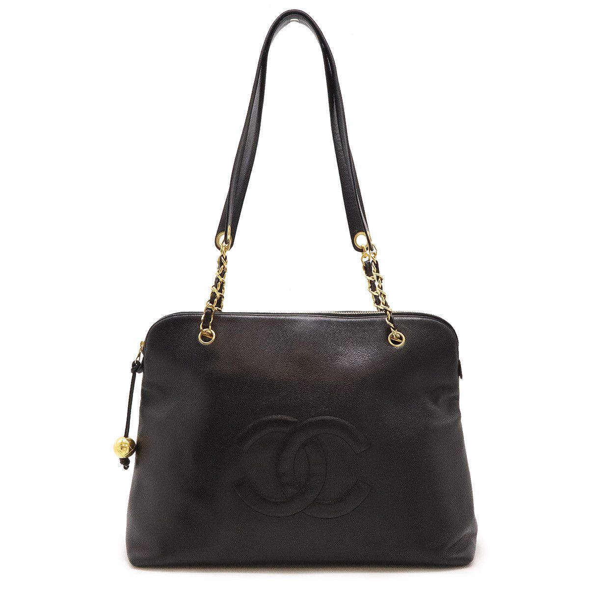Chanel Chanel Chanel Caviar Skin Coco Mark Tote Bag Leather Tote Bag in Very Good Condition Size ONE SIZE - 1 Thumbnail