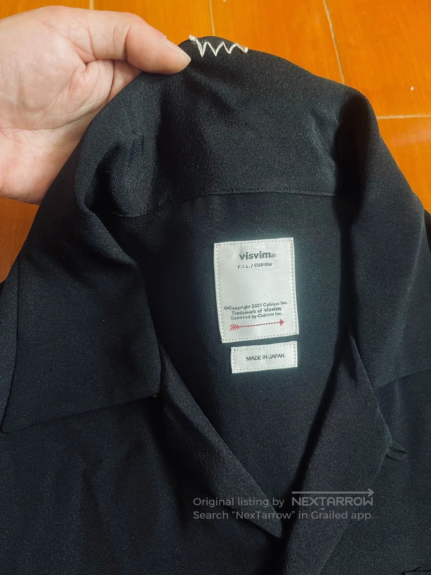 Visvim Black Short Sleeve Button-Up with Tree Print. Size US M / EU 48-50 / 2 - 3 Thumbnail