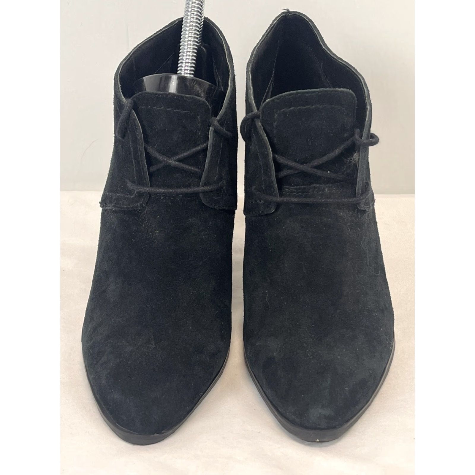 Franco Sarto Franco Sarto Leandra Suede Booties Women Size 7 Black Pointed Toe Ankle Bootie Size US 7 / IT 37 - 3 Thumbnail