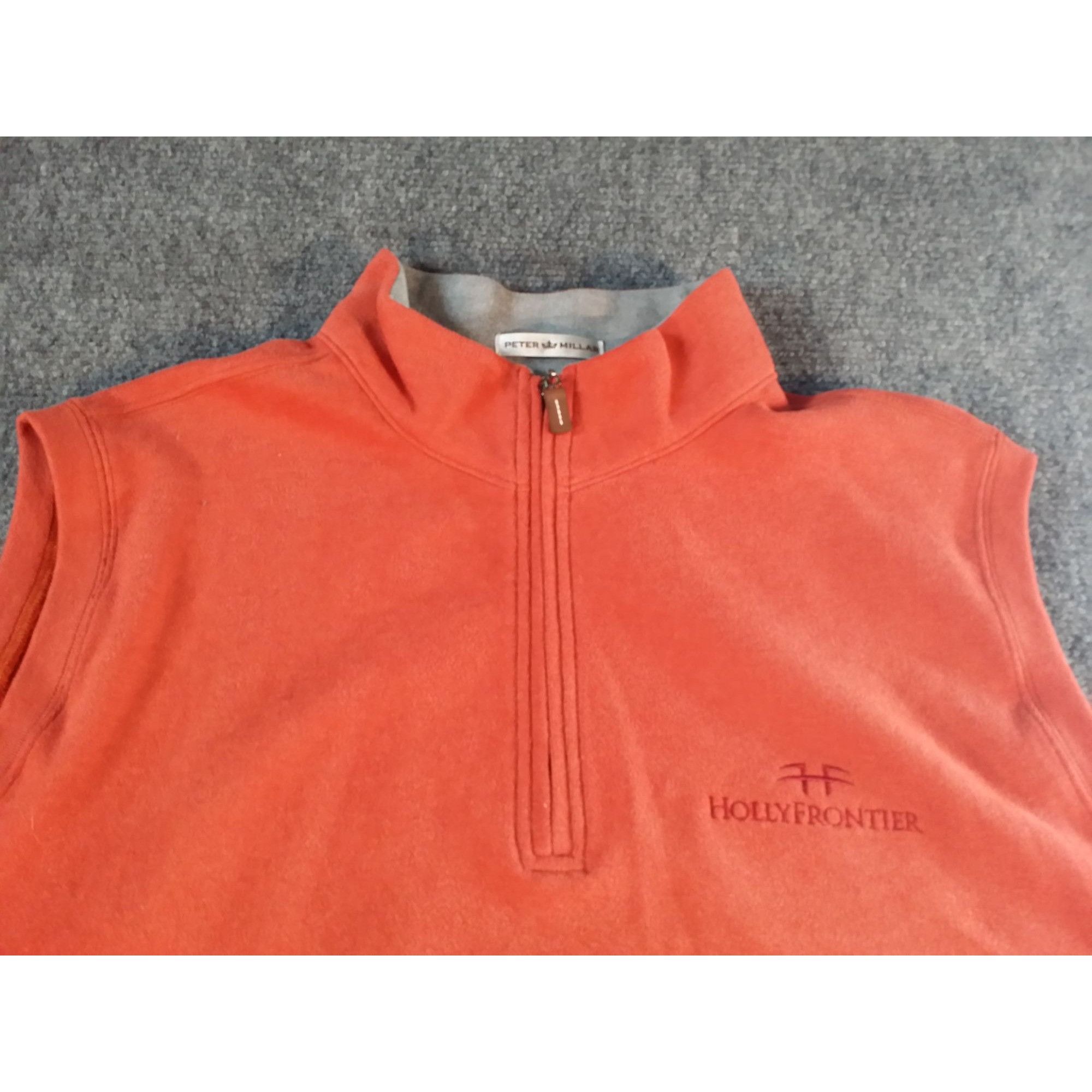 Peter Millar Peter Millar Sleeveless Vest Men Sz M Orange Cotton Hollyfro Size US M / EU 48-50 / 2 - 2 Thumbnail