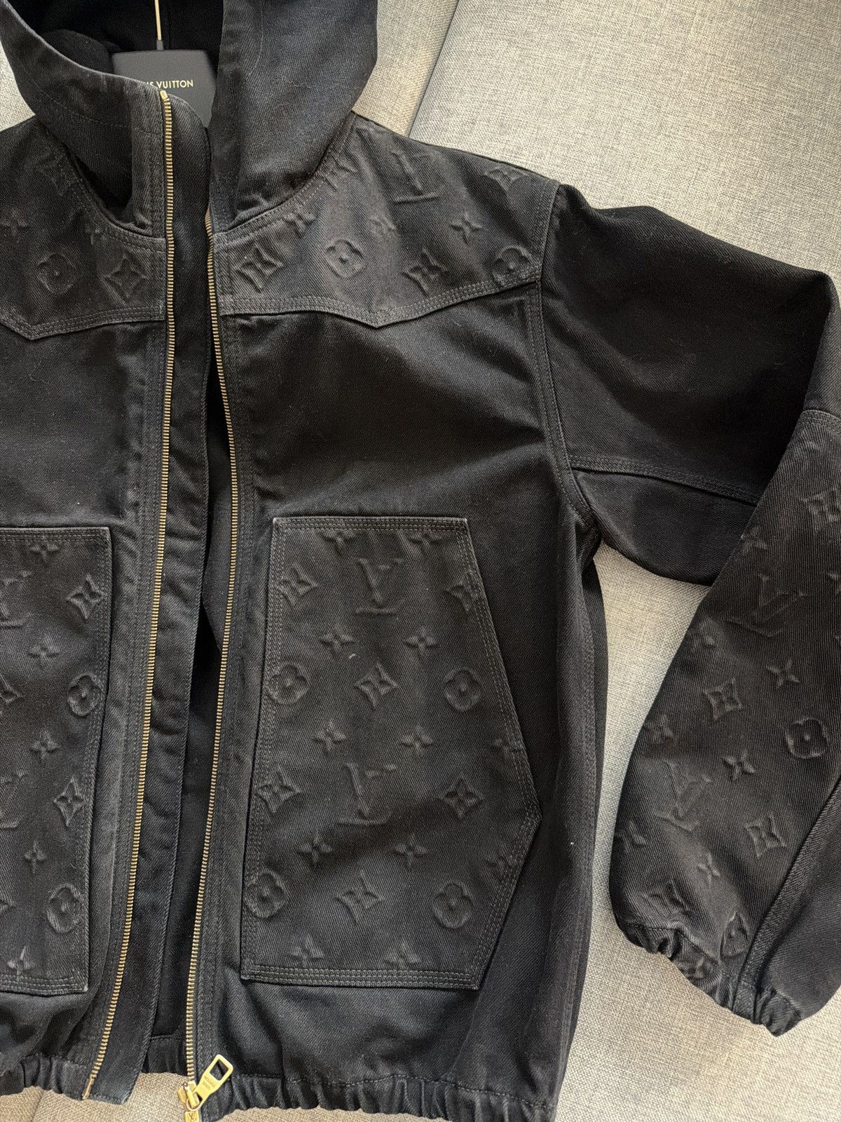 Louis Vuitton Louis Vuitton Monogram Denim Black Jacket Size US M / EU 48-50 / 2 - 11 Thumbnail