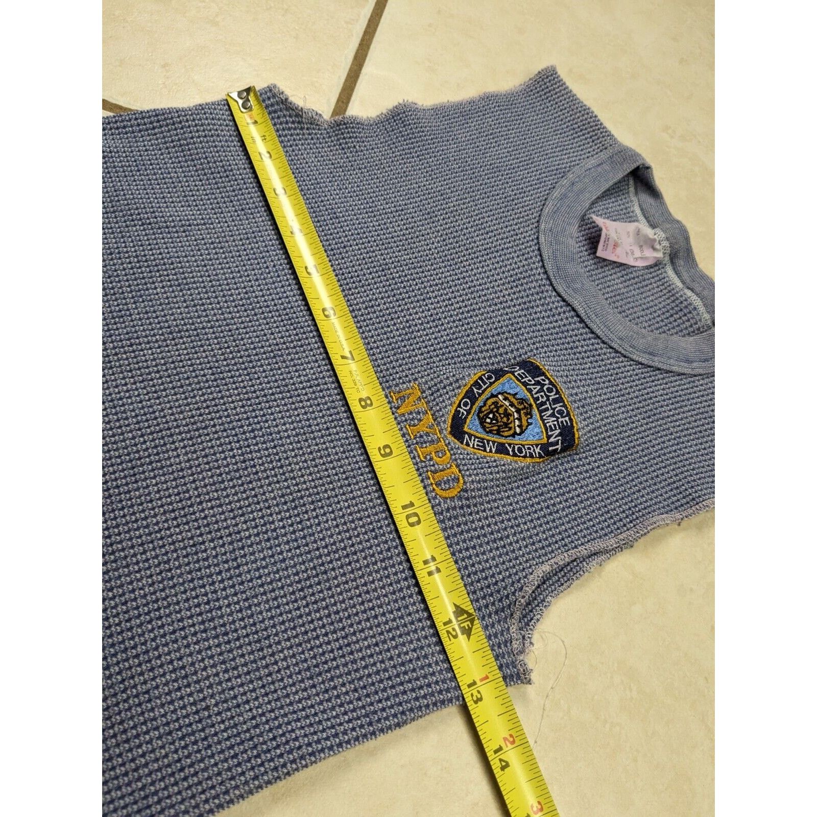 Other Vtg NYPD Coldmaster Thermal Sleeveless Blue Tanktop Shirt Size US M / EU 48-50 / 2 - 5 Thumbnail