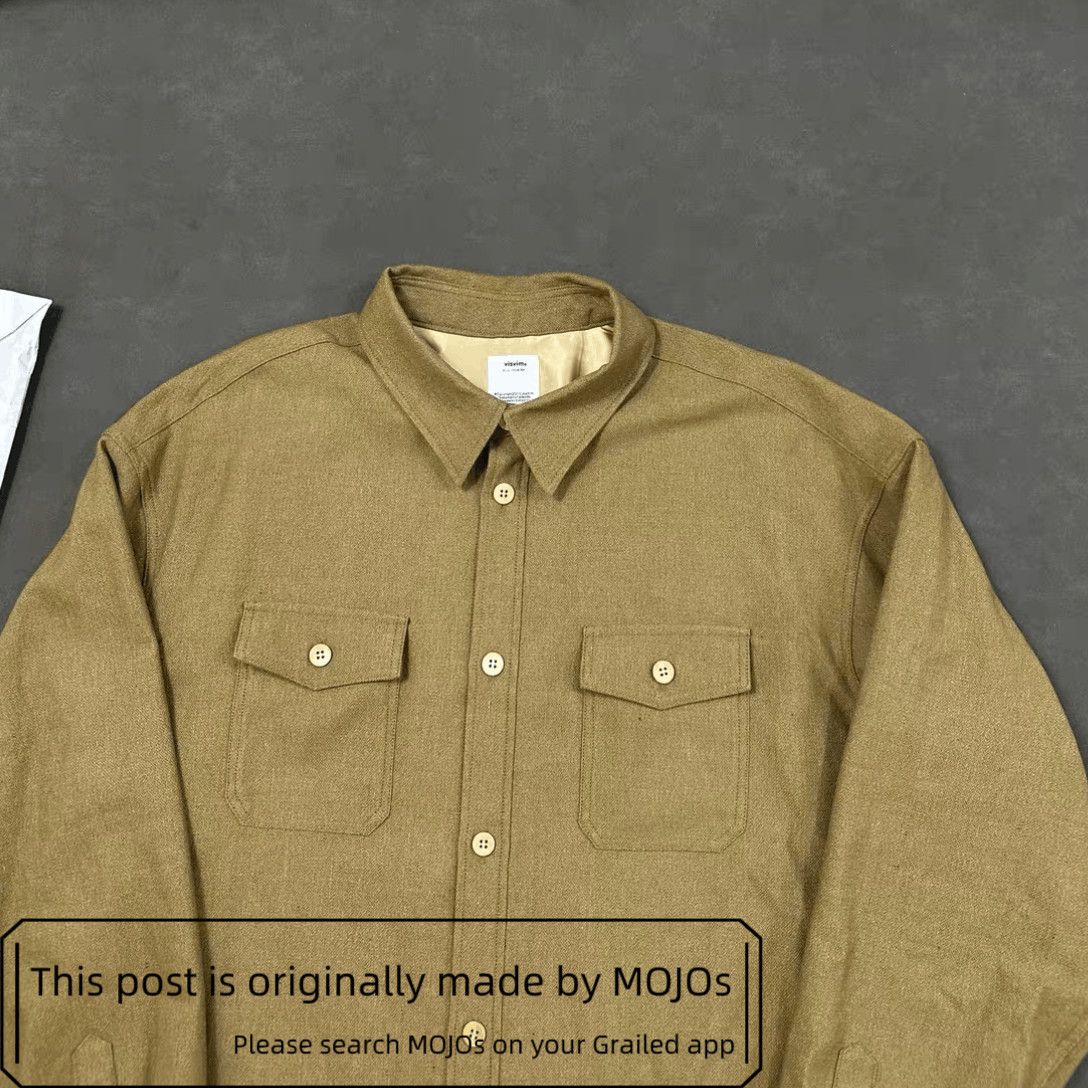Visvim Sz 4 Visvim 25SS Lumber Linen Blend Work Shirt mojos2310 Size US XL / EU 56 / 4 - 3 Thumbnail
