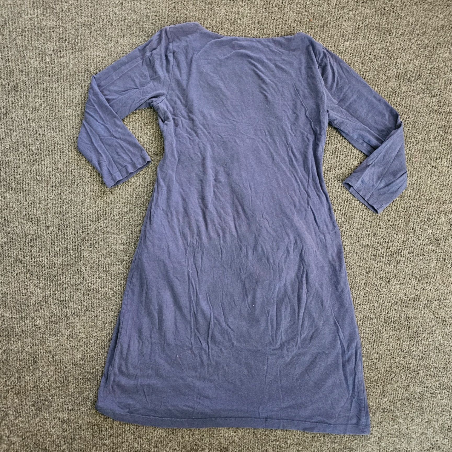 Velvet Velvet Dress Womens Small Blue Deep V Long Sleeve A-Line Stretch Casual Basic Dress Size S / US 4 / IT 40 - 7 Thumbnail