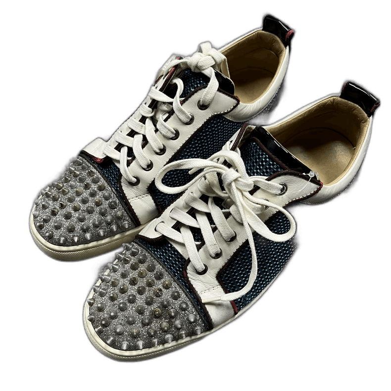 Christian Louboutin christian louboutin black white sneakers Size US 12 / EU 45 - 1 Thumbnail