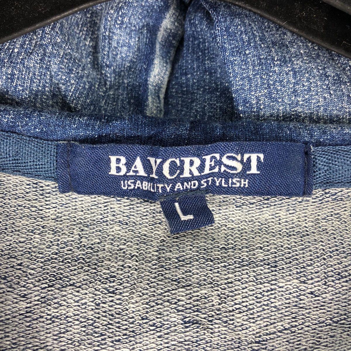 Japanese Brand Vintage Indigo Blue Dyed Zipper Sweater Hoodie by Baycrest Size US M / EU 48-50 / 2 - 13 Thumbnail