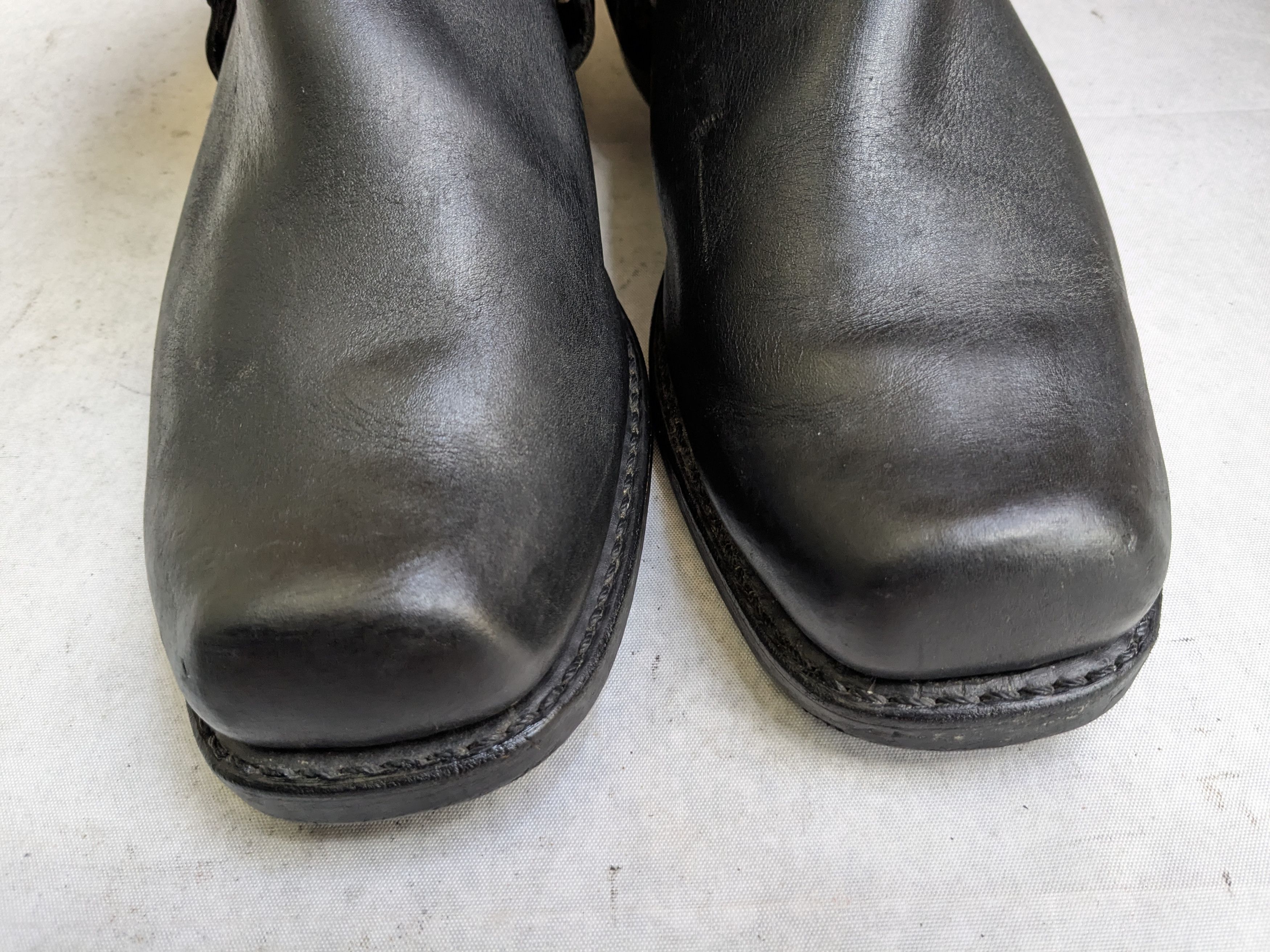 Frye Frye Harness Boots Black 13 M USA Leather Western Size US 13 / EU 46 - 5 Thumbnail