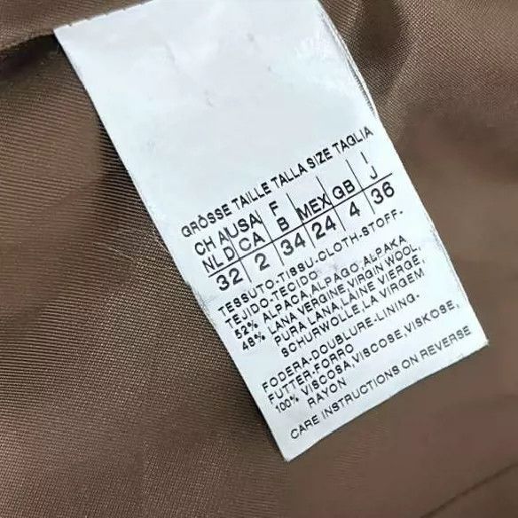Max Mara Max Mara Brown alpaca coat with large fur collar Size S / US 4 / IT 40 - 5 Thumbnail