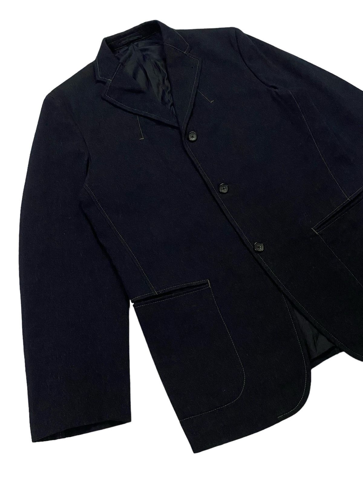 Jil Sander Jil Sender Navy Blue Blazer/Jacket Size US M / EU 48-50 / 2 - 16 Thumbnail