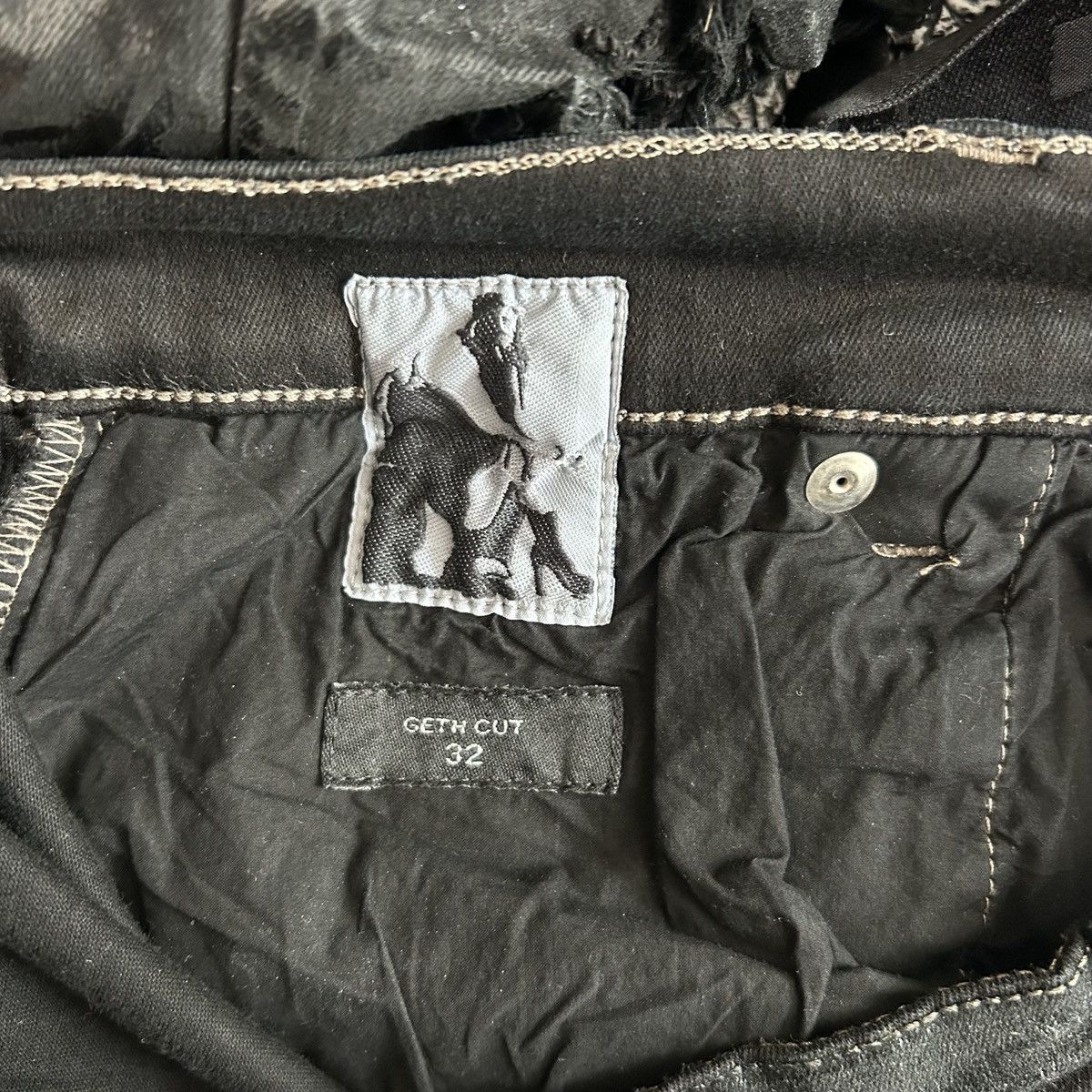 Rick Owens Drkshdw Rick Owens Drkshdw 22FW Geth cut Destroy Denim Size US 32 / EU 48 - 2 Thumbnail