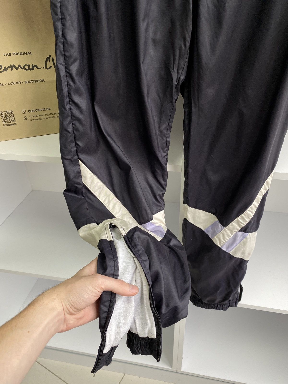 Adidas × Vintage Vintage Adidas Nylon Drill Track Pants 90S Size US 31 - 6 Thumbnail