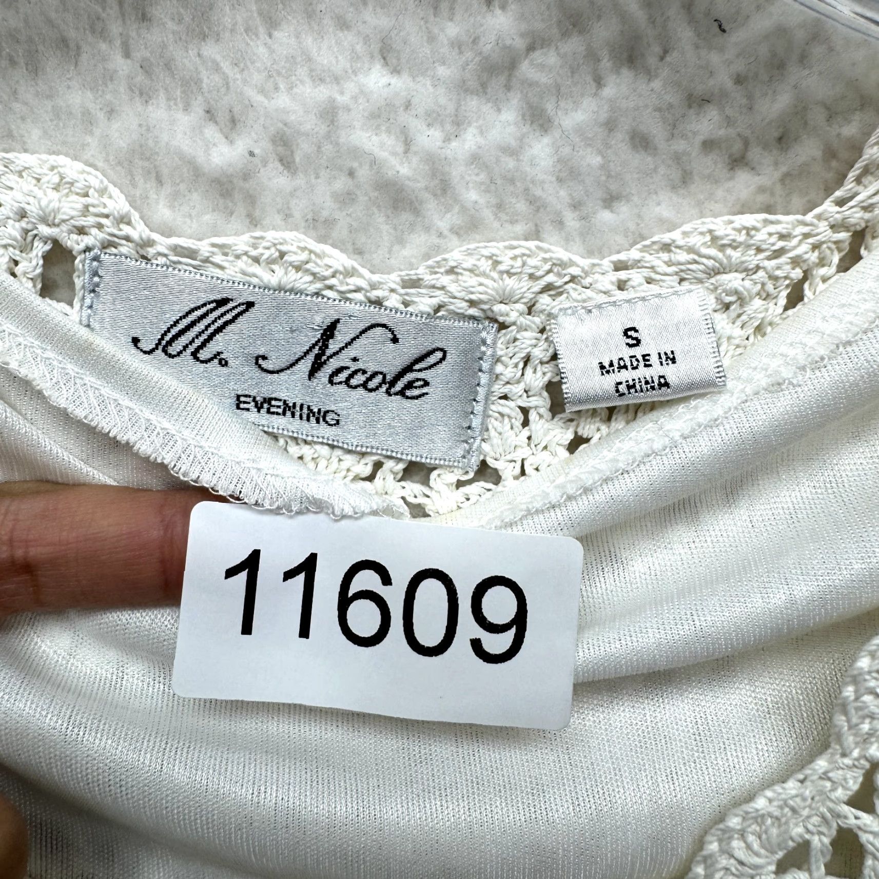 Vintage VINTAGE Y2K Crochet Knit Top White Small Boho Bohemian Cottagecore Prairie Shirt S White M. Nicole Womens Size S / US 4 / IT 40 - 8 Thumbnail