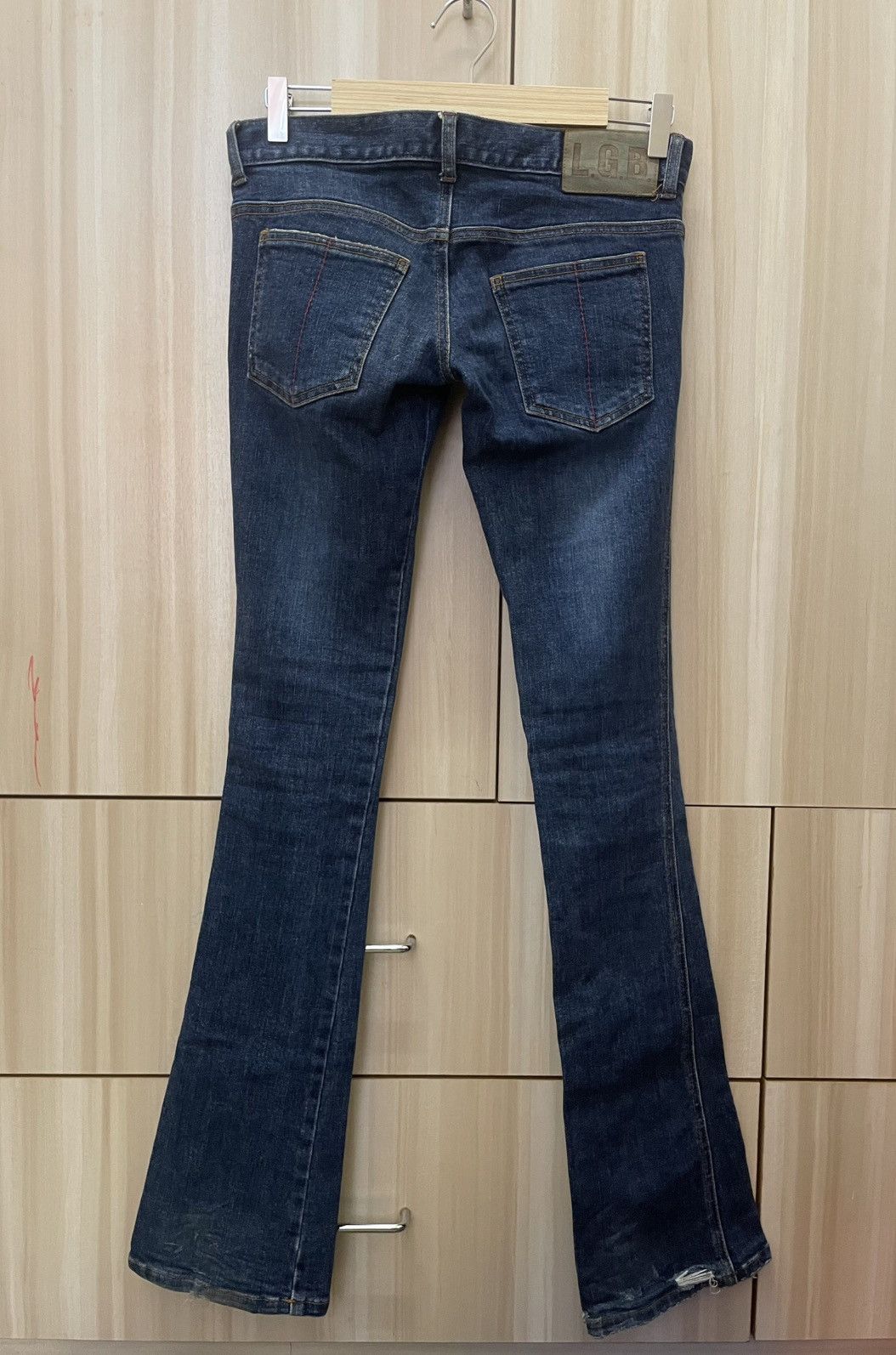 Le Grande Bleu (L.G.B.) LGB Strecthable Bootcut Distressed Jeans Size 30" / US 8 / IT 44 - 5 Thumbnail