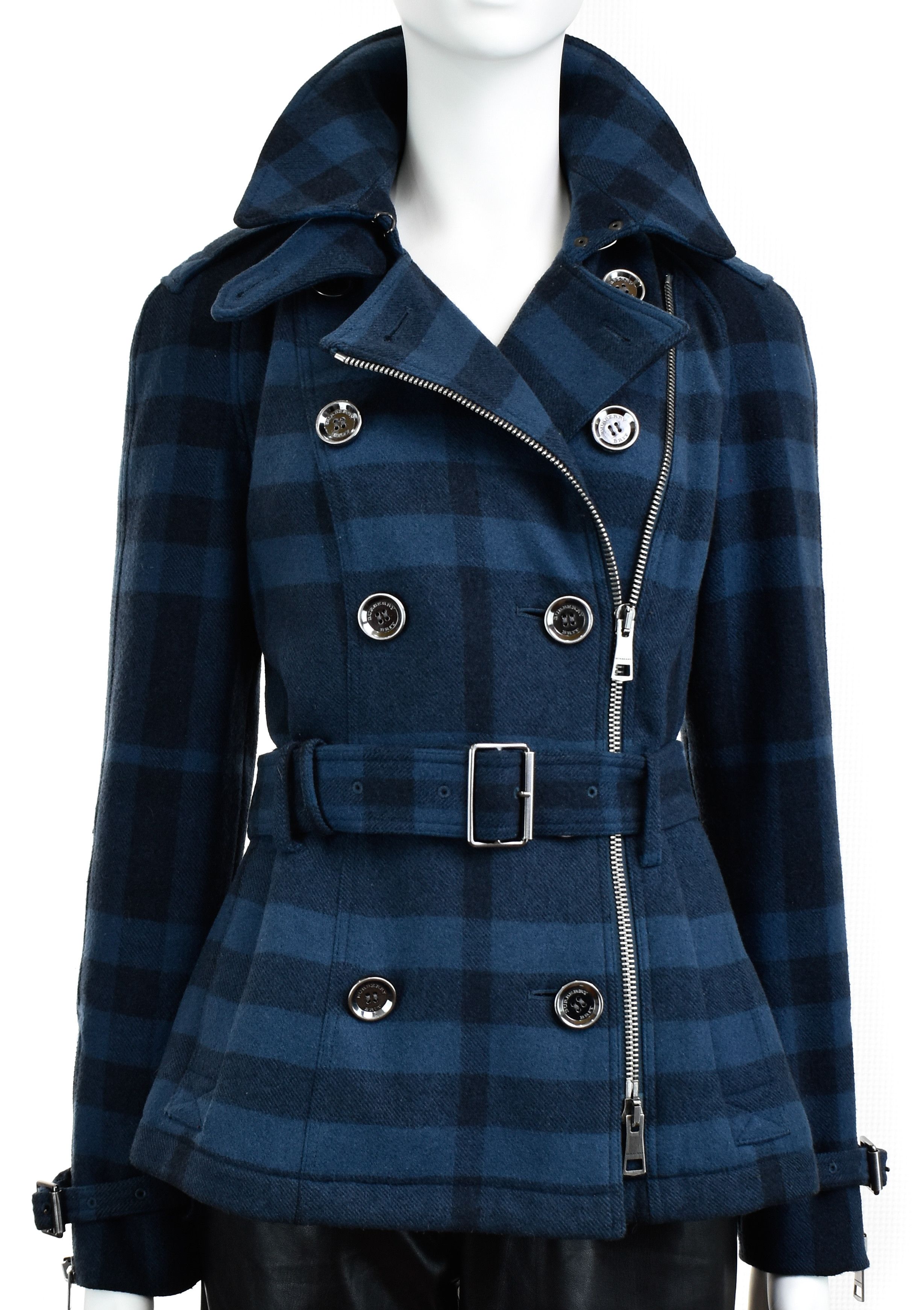 Burberry BURBERRY Brit Full Nova Check Wool Trench Coat Belted Jacket Size M / US 6-8 / IT 42-44 - 1 Thumbnail