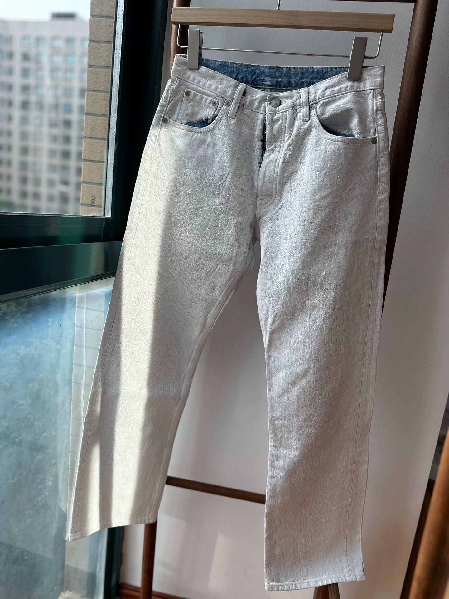 Maison Margiela Maison Margiela Coated Distressed Jeans 38 Size 26" / US 2 / IT 38 - 2 Thumbnail